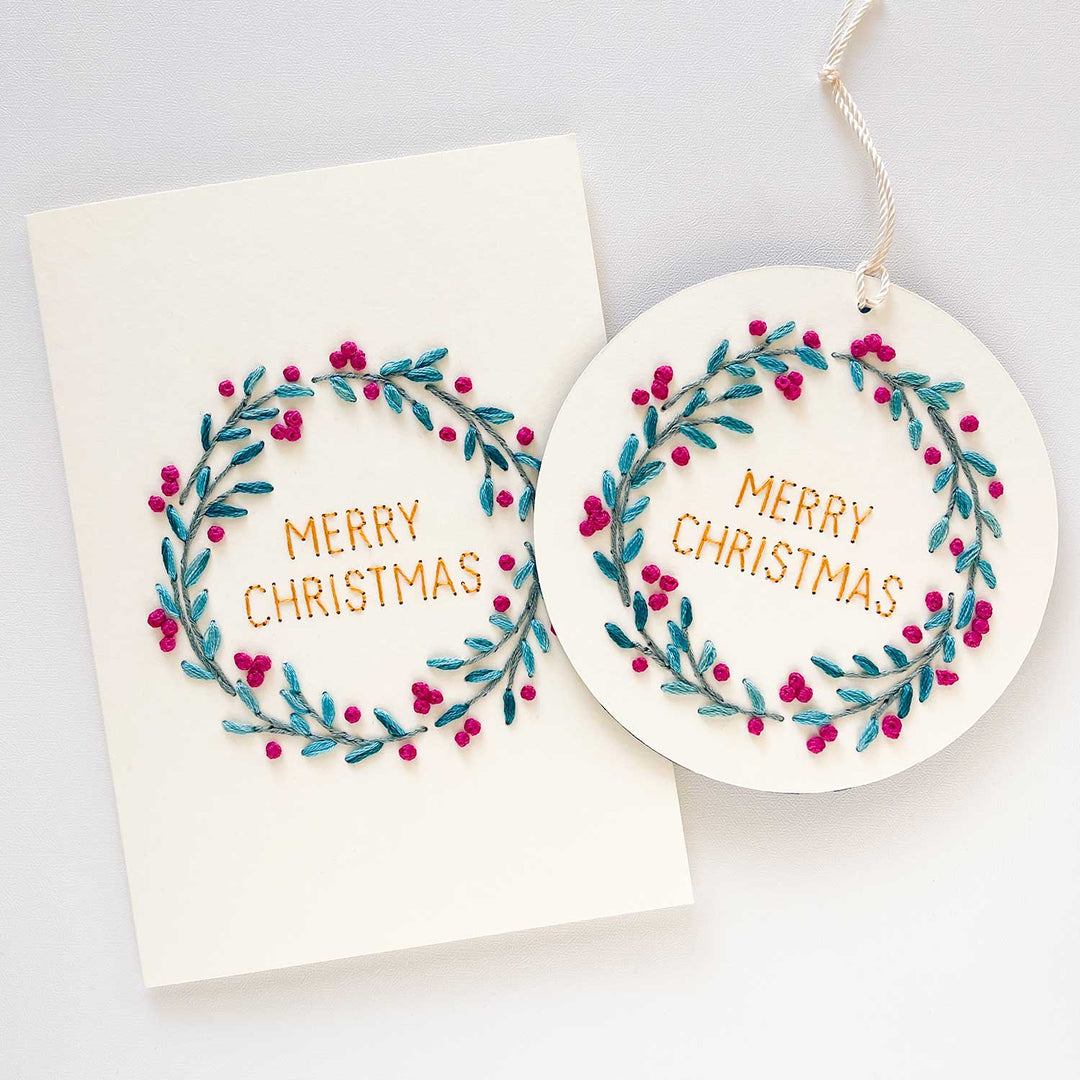 Berry Wreath Card & Ornament