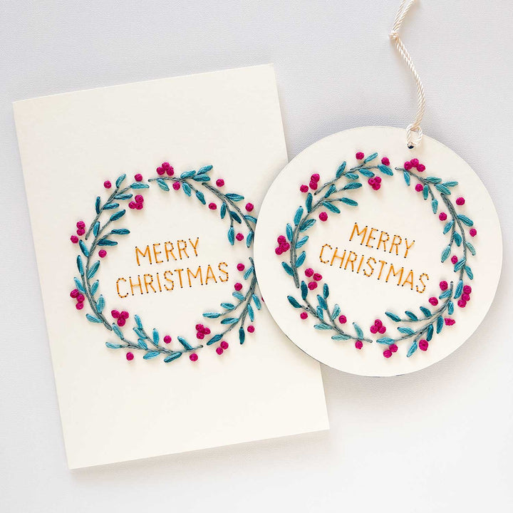 Berry Wreath Card & Ornament