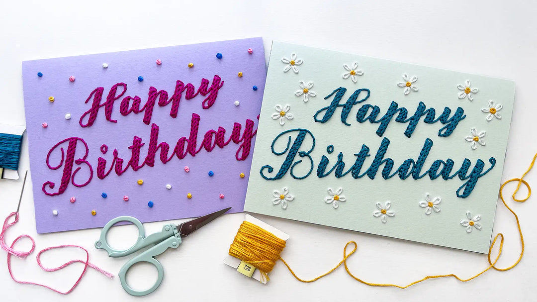 Birthday Daisies & Confetti Card