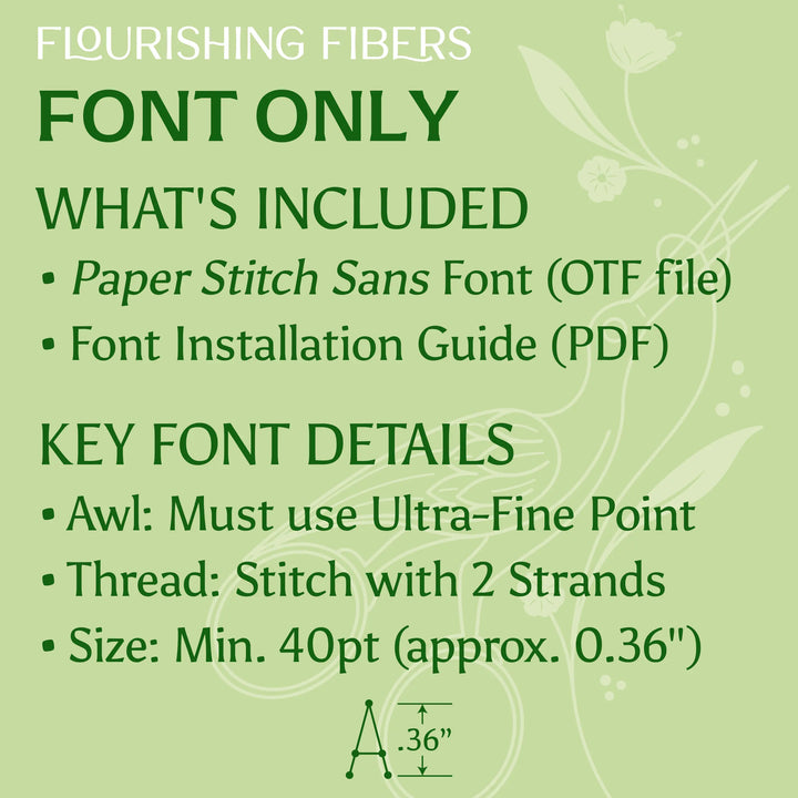 Paper Stitch Sans Font + Templates