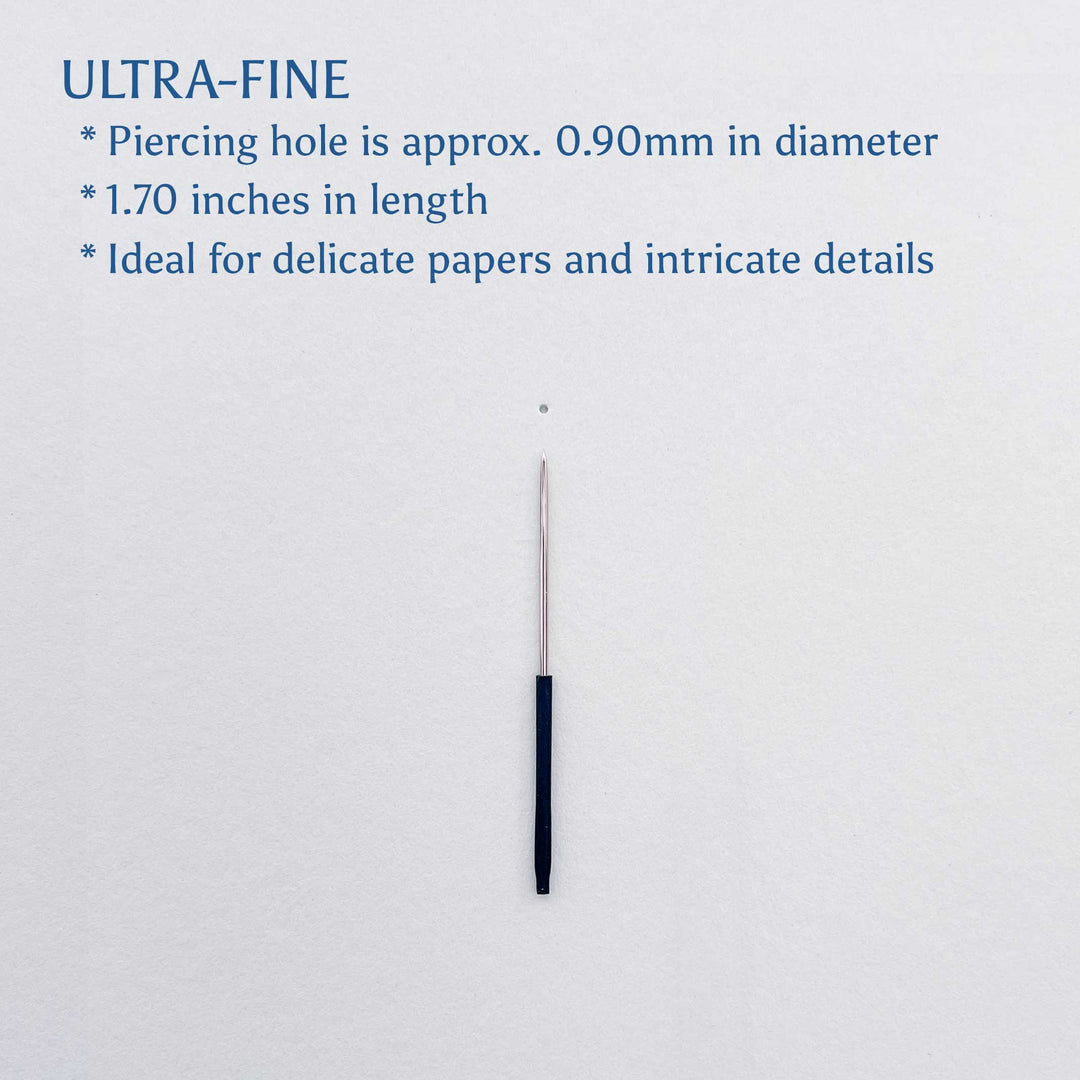 Ultra-fine tool with specifications on a light gray background