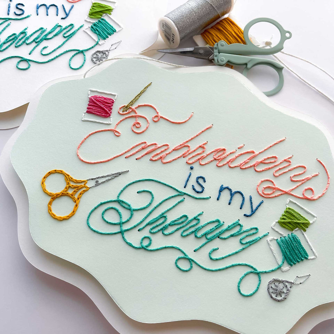 Embroidery is my Therapy Wall Hanging