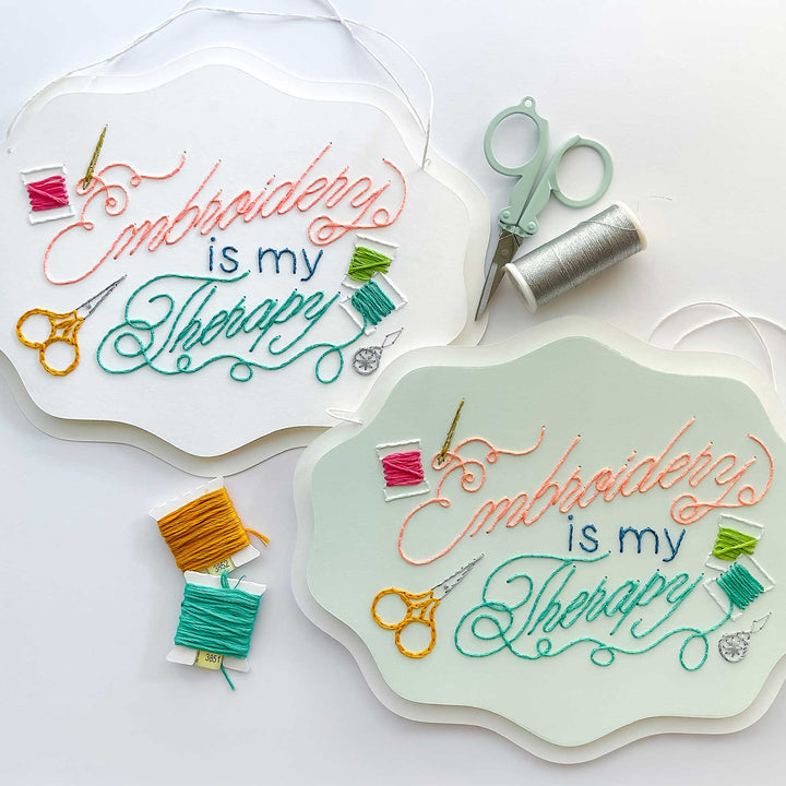 Embroidery is my Therapy Wall Hanging