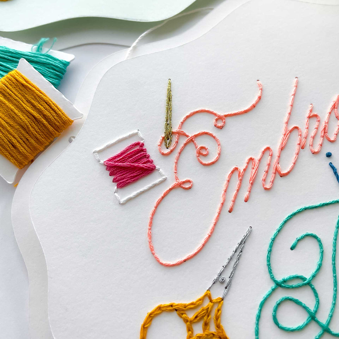 Embroidery is my Therapy Wall Hanging