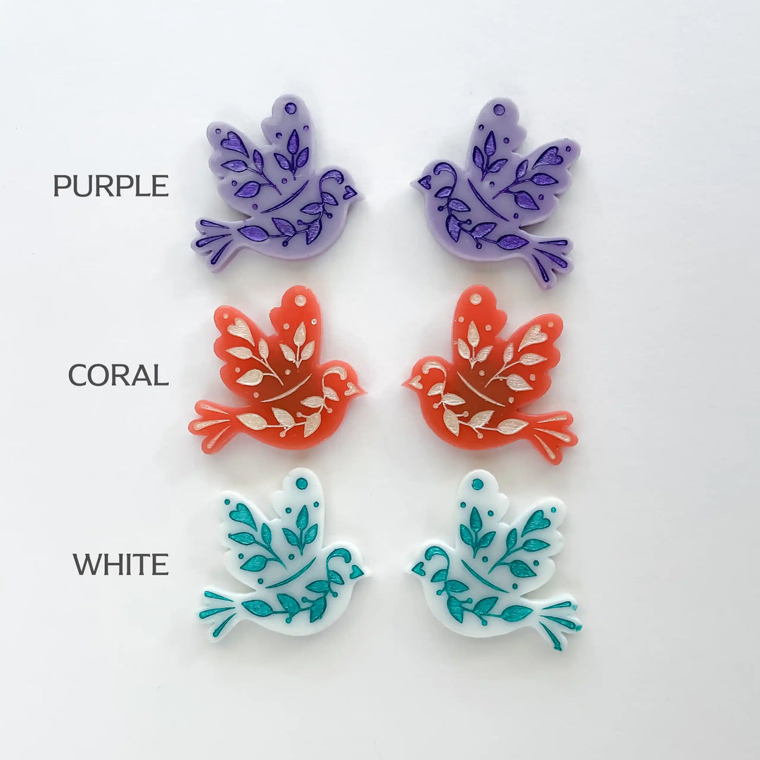 Floral Dove Needle Minder