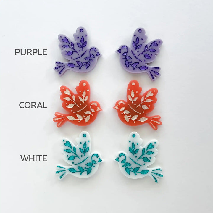 Floral Dove Needle Minder