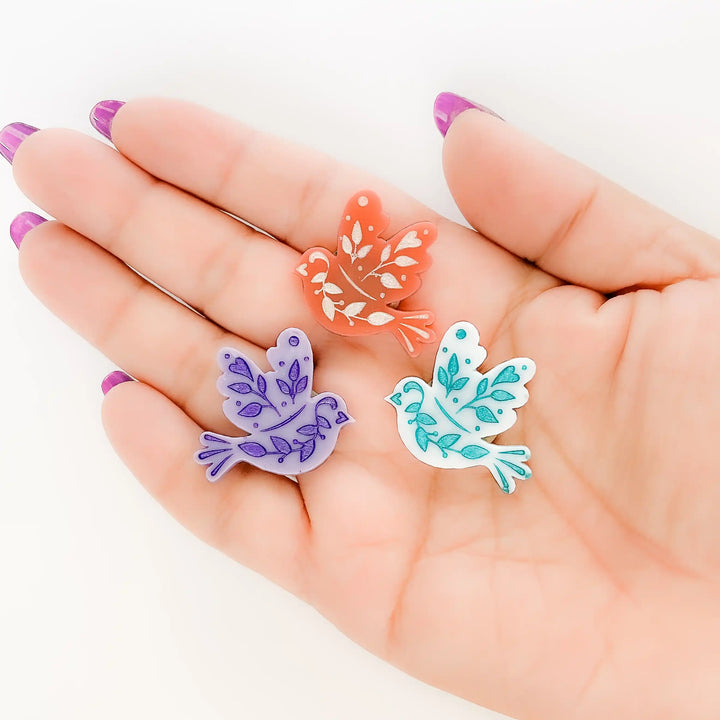Floral Dove Needle Minder