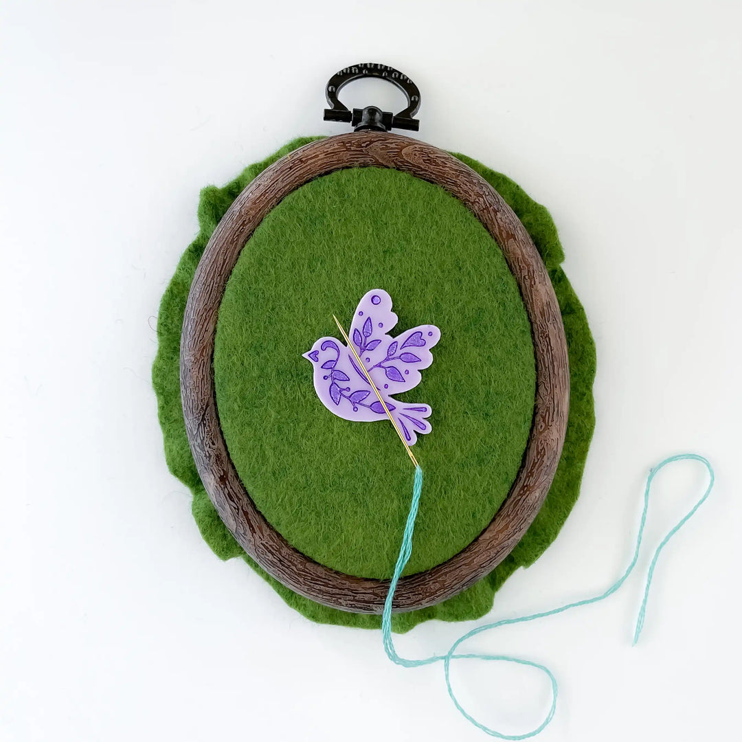 Floral Dove Needle Minder