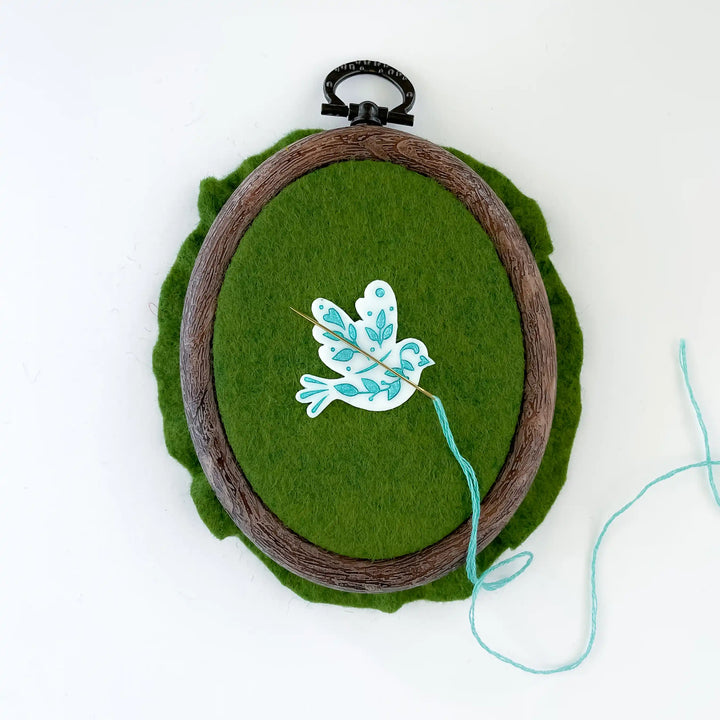 Floral Dove Needle Minder