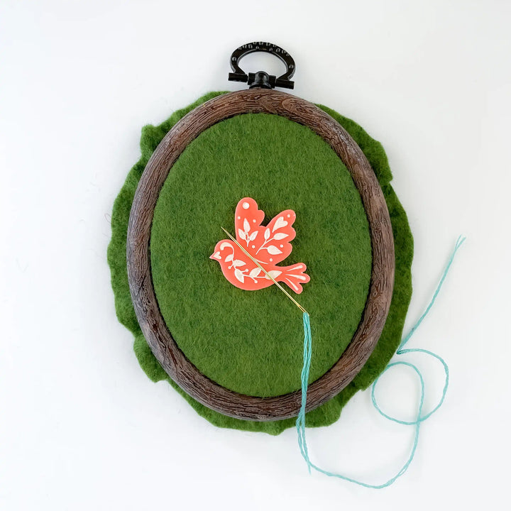 Floral Dove Needle Minder