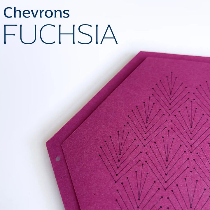 Chevrons Hex Wall Hanging