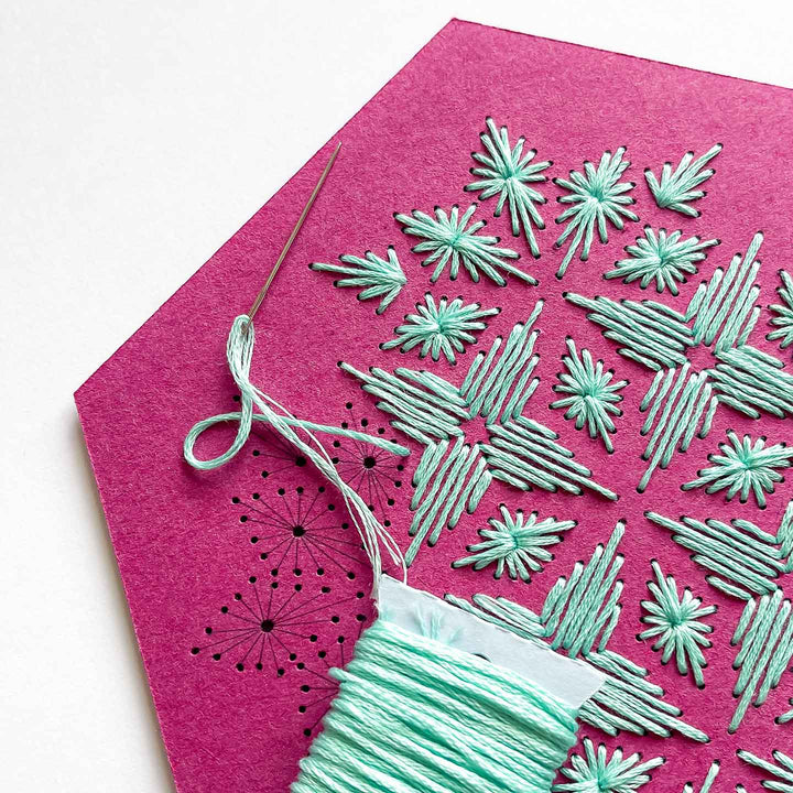 Kaleidoscope Hex Wall Hanging