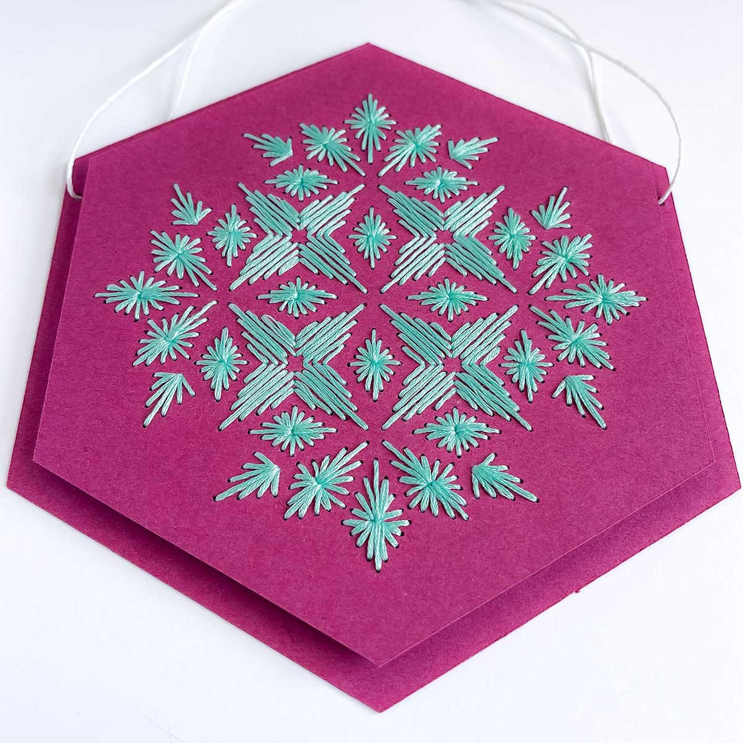 Kaleidoscope Hex Wall Hanging