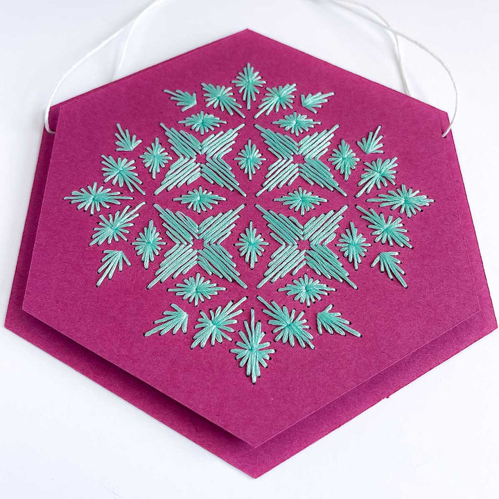 Kaleidoscope Hex Wall Hanging
