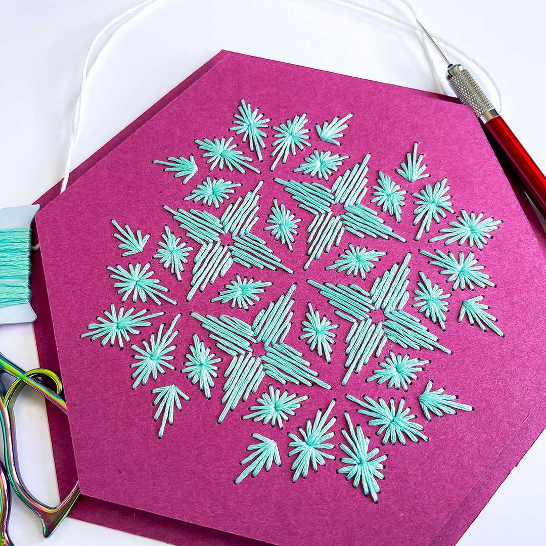 Kaleidoscope Hex Wall Hanging