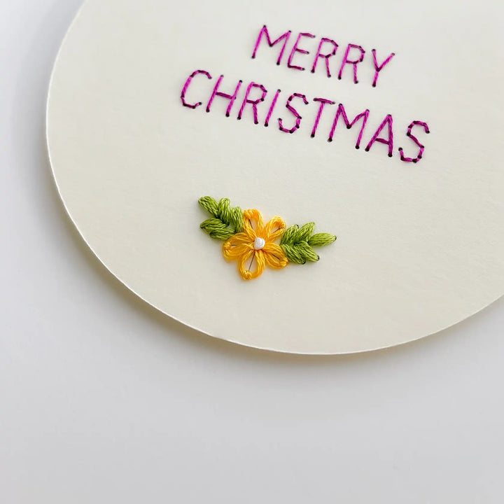 Merry Christmas Flower Ornament PDF