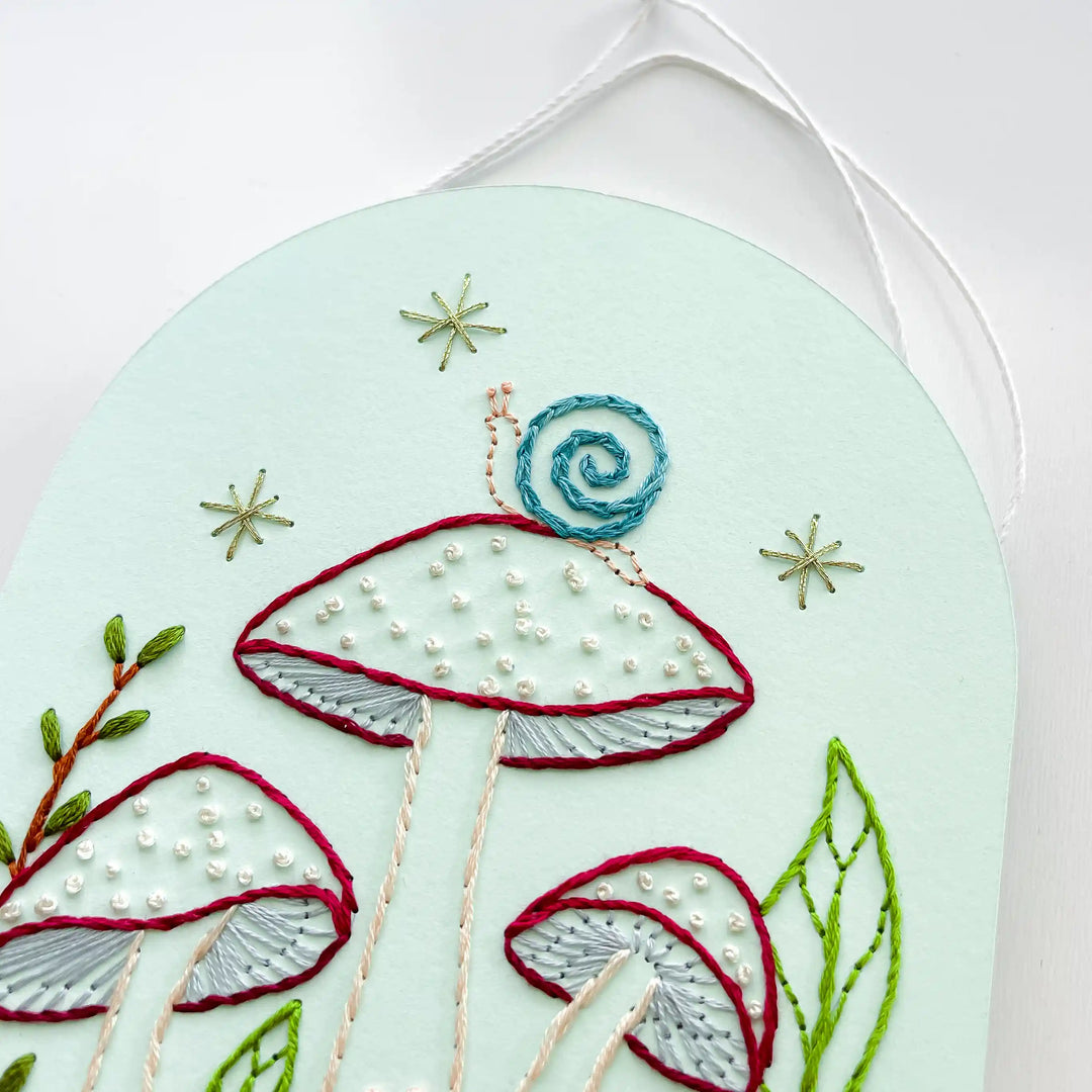 Mushroom Forest & Snail Wall Hanging