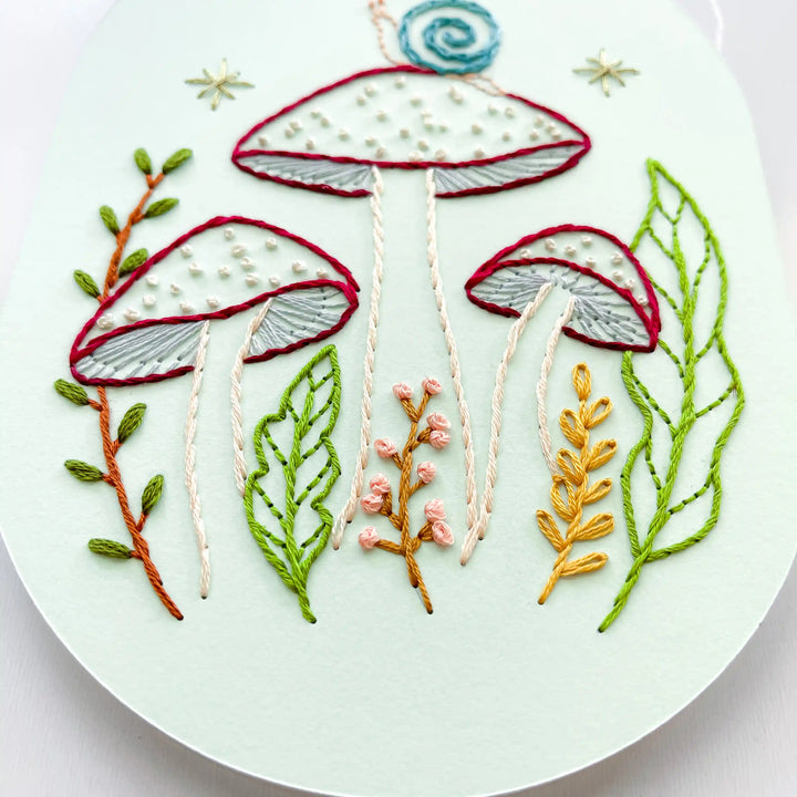 Mushroom Forest & Snail Wall Hanging