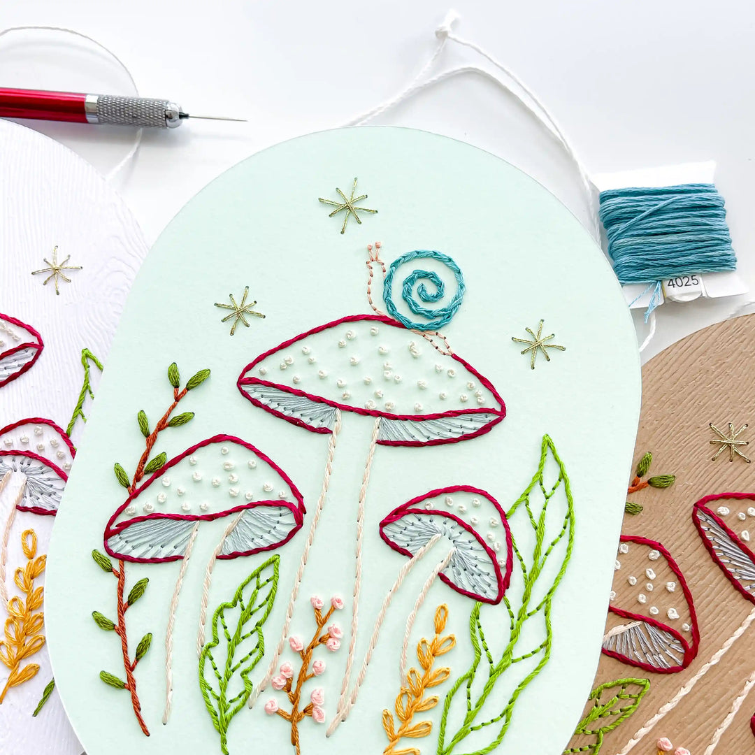 Mushroom Forest & Snail Wall Hanging