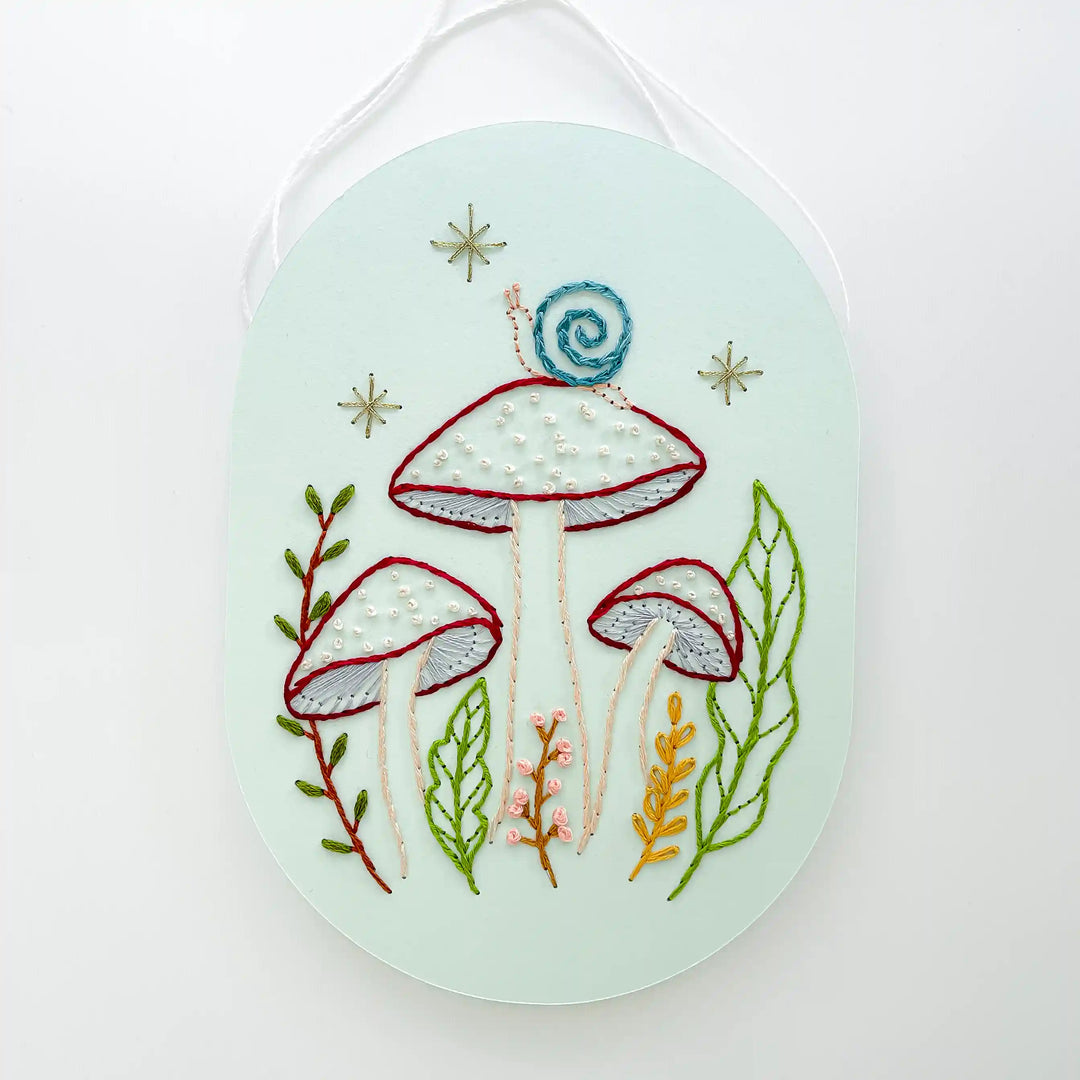 Mushroom Forest & Snail Wall Hanging
