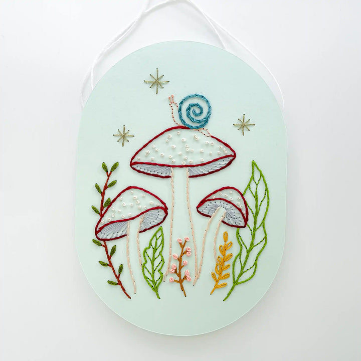 Mushroom Forest & Snail Wall Hanging