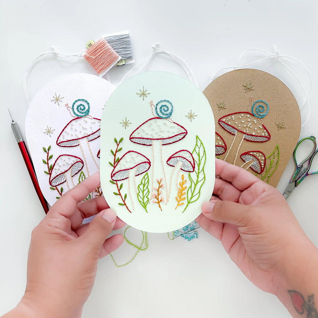 Mushroom Forest & Snail Wall Hanging