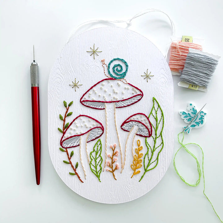 Mushroom Forest & Snail Wall Hanging
