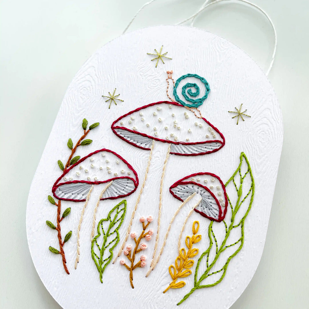 Mushroom Forest & Snail Wall Hanging