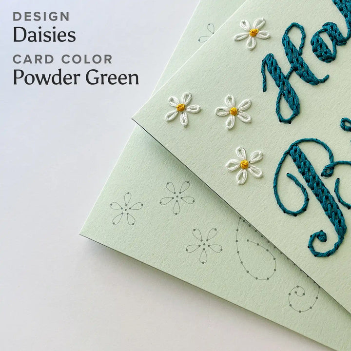 Birthday Daisies & Confetti Card w/Envelope