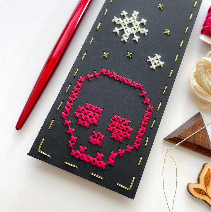 Starlit Skull Bookmark PDF