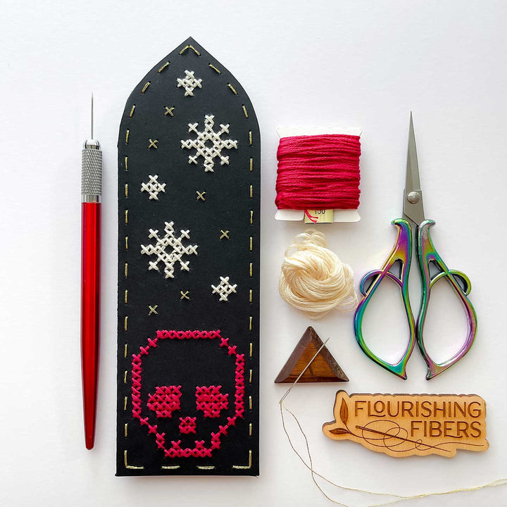Starlit Skull Bookmark PDF