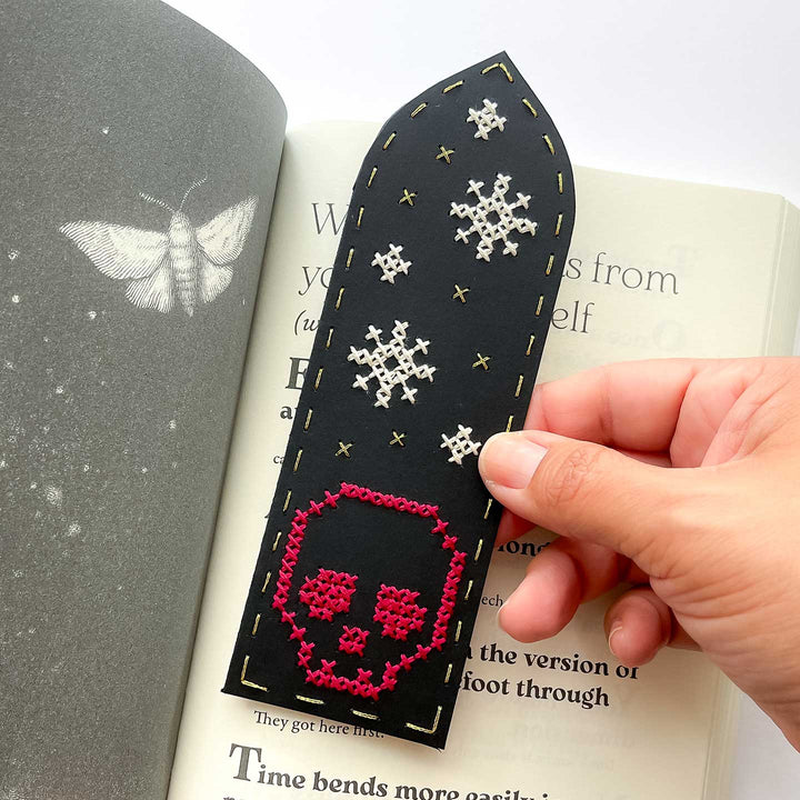 Starlit Skull Bookmark PDF