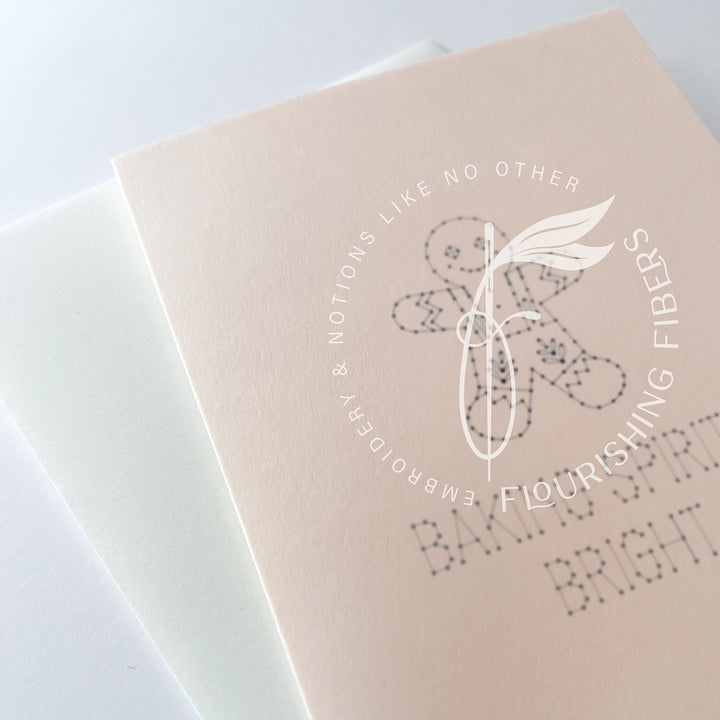 Baking Spirits Gingerbread Card w/Envelope