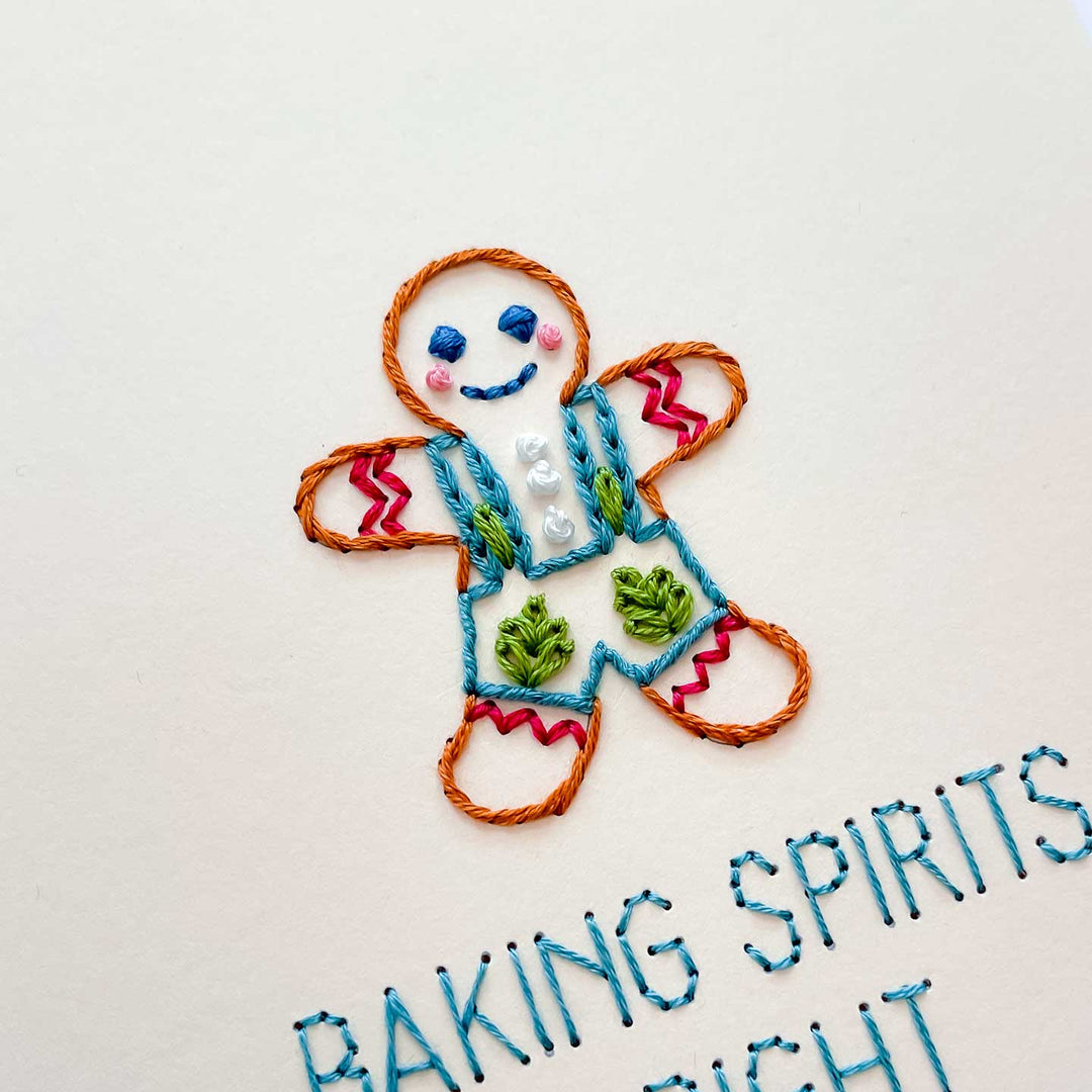 Baking Spirits Gingerbread Card w/Envelope