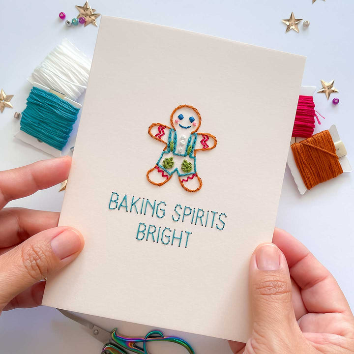 Baking Spirits Gingerbread Card w/Envelope